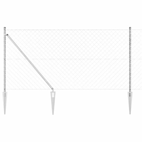 Chainlink fence with - fence, spikes
