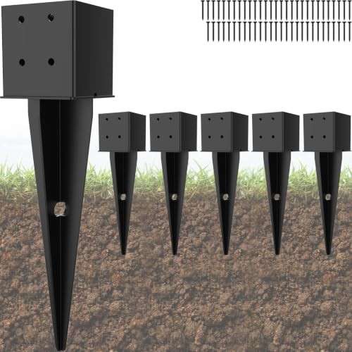Pack 4x4 fence post anchor - 6,