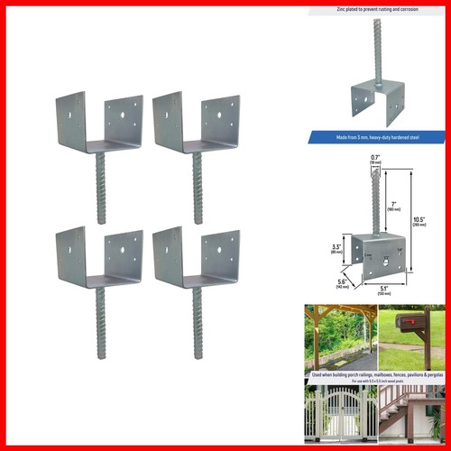 Shaped 6x6 deck post - u,