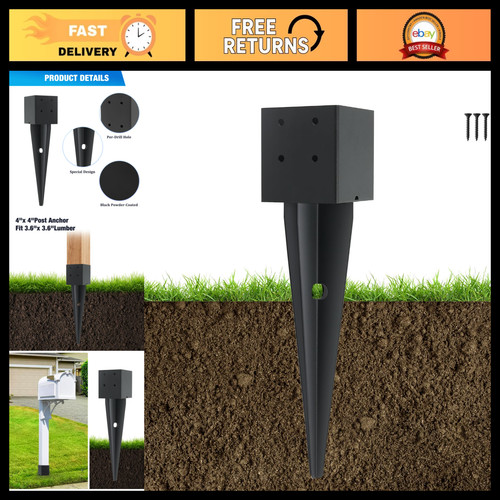 Fence post anchor ground - 16",