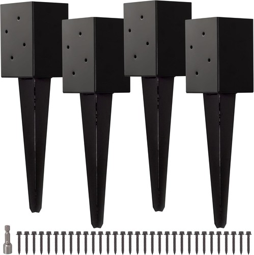 4x4 fence post anchor - anchor, ground