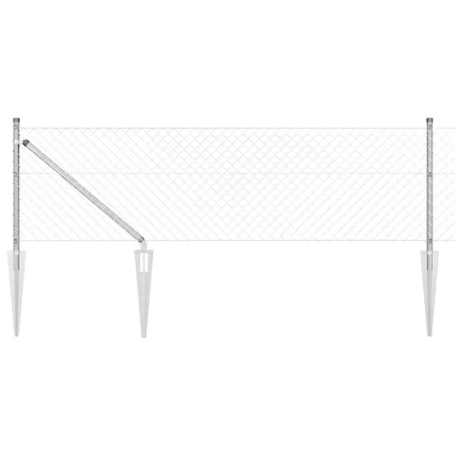 Chainlink fence with spikes - with,