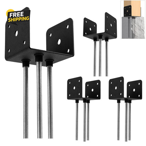 4pcs 4x4 fence post anchor - 4x4,