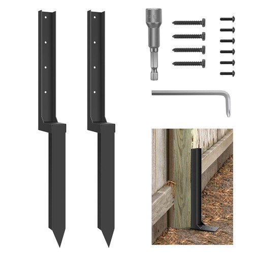 Thickened fence post repair - fence,