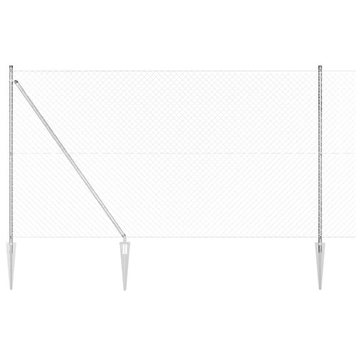 Chainlink fence with - chainlink, spikes