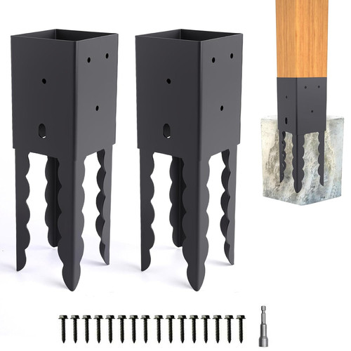 4x4 post base holder ground - base,