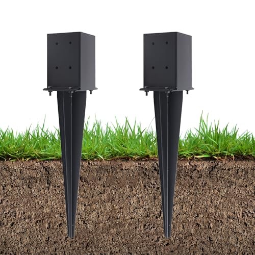 Fence post anchor - post, ground