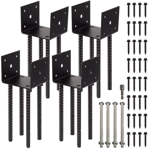 Fence post holder ground - post,