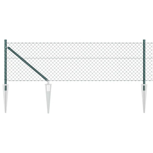 Chainlink fence with - fence, spikes