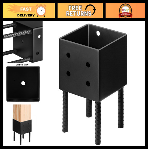 6x6 fence post holder - holder, ground